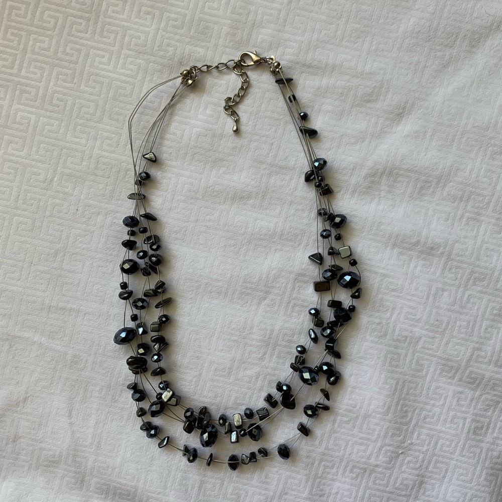 Blue stone necklace